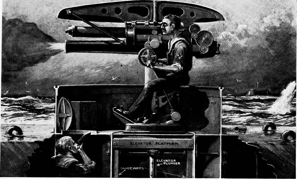 An illustration from The submarine in war and peace; its developments and its possibilities, 1918, leaf 62