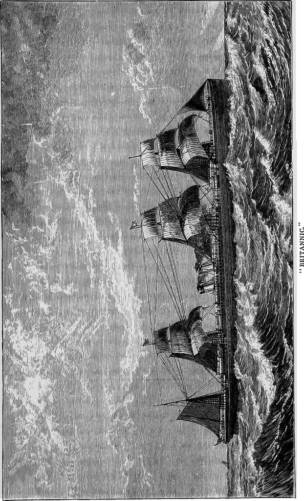 An illustration from The History of North Atlantic steam navigation with some account of early ships and shipowners, 1896, leaf 188