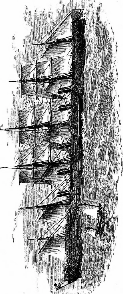 An illustration from The History of North Atlantic steam navigation with some account of early ships and shipowners, 1896, leaf 204
