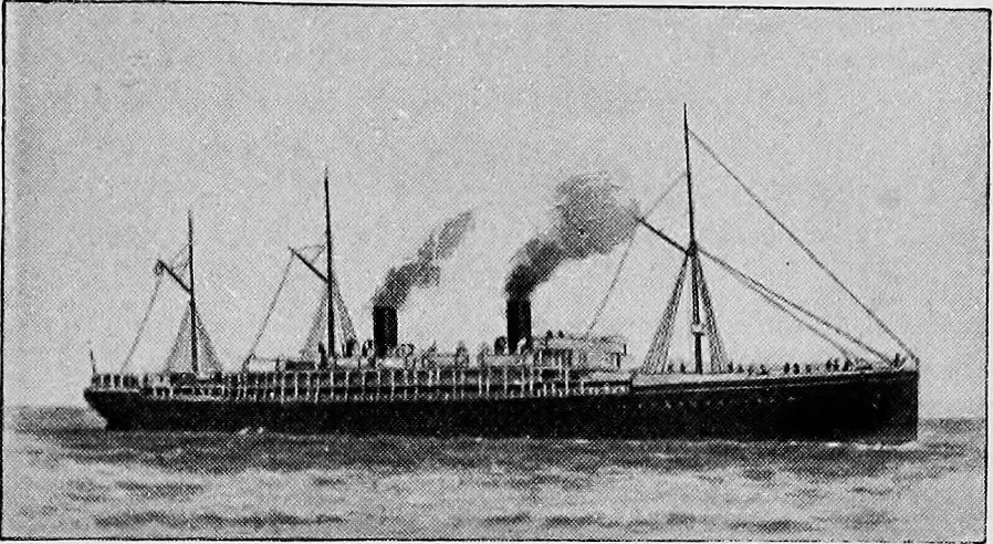 An illustration from The History of North Atlantic steam navigation with some account of early ships and shipowners, 1896, leaf 266