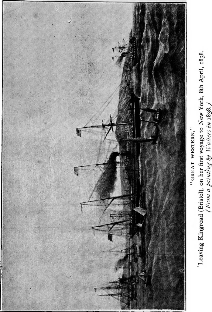 An illustration from The History of North Atlantic steam navigation with some account of early ships and shipowners, 1896, leaf 60
