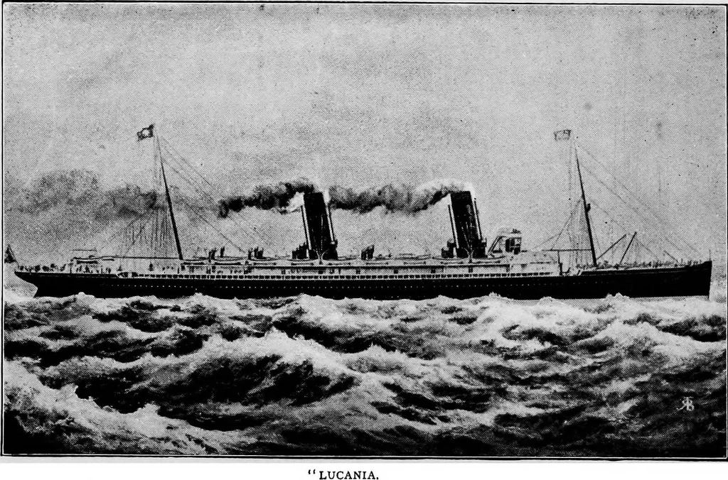 An illustration from The History of North Atlantic steam navigation with some account of early ships and shipowners, 1896, leaf 9