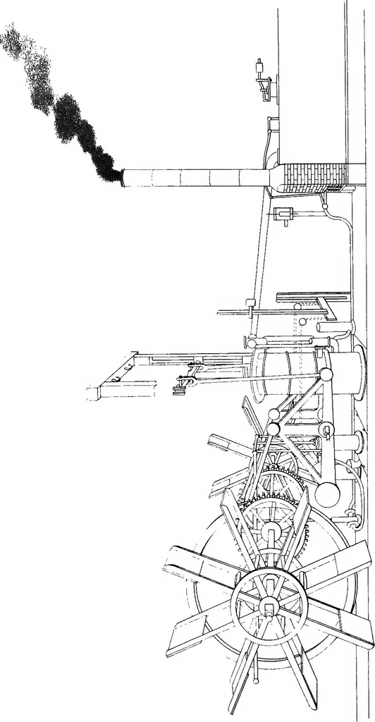 An illustration from A sketch of the origin and progress of steam navigation from authentic documents, 1848, leaf 102