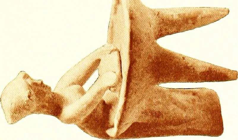 An illustration from Greek terracotta statuettes, 1899, leaf 133