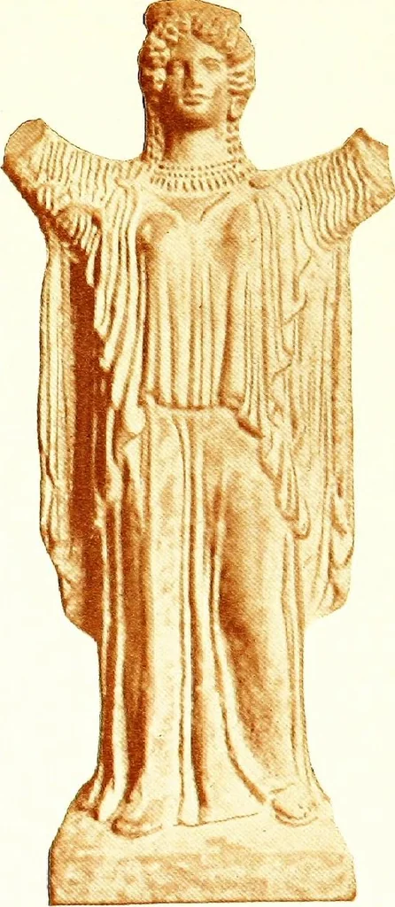 An illustration from Greek terracotta statuettes, 1899, leaf 143