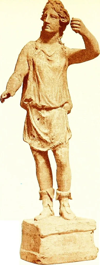 An illustration from Greek terracotta statuettes, 1899, leaf 147