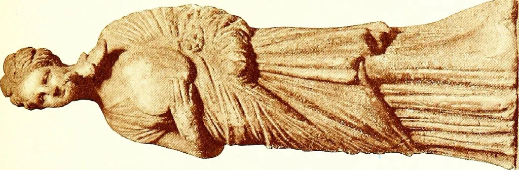 An illustration from Greek terracotta statuettes, 1899, leaf 149