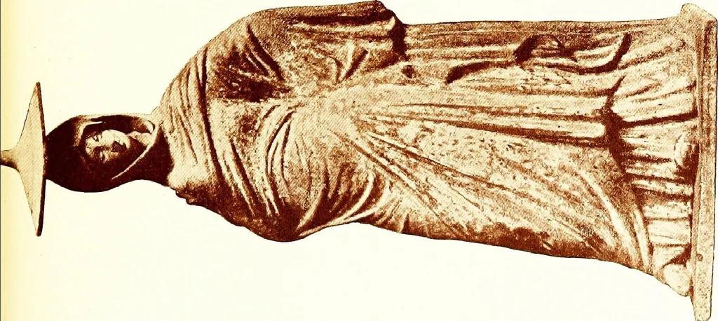 An illustration from Greek terracotta statuettes, 1899, leaf 149