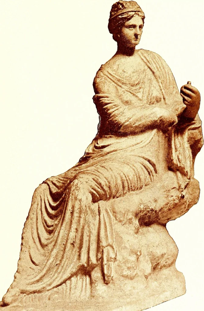 An illustration from Greek terracotta statuettes, 1899, leaf 151