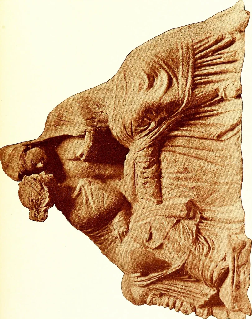 An illustration from Greek terracotta statuettes, 1899, leaf 155