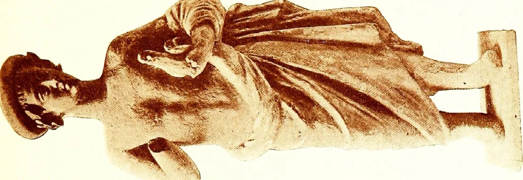 An illustration from Greek terracotta statuettes, 1899, leaf 157