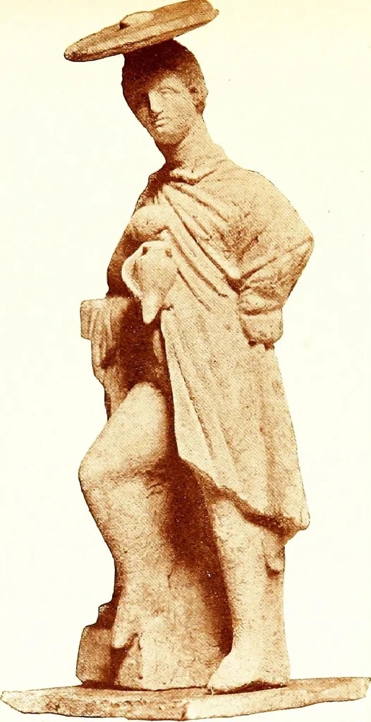 An illustration from Greek terracotta statuettes, 1899, leaf 157