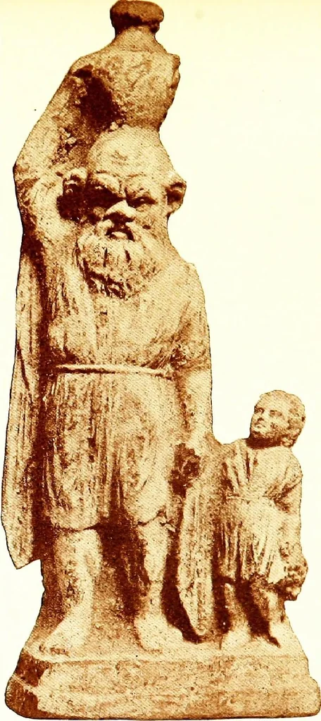 An illustration from Greek terracotta statuettes, 1899, leaf 163