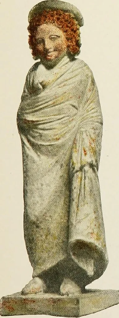 An illustration from Greek terracotta statuettes, 1899, leaf 69