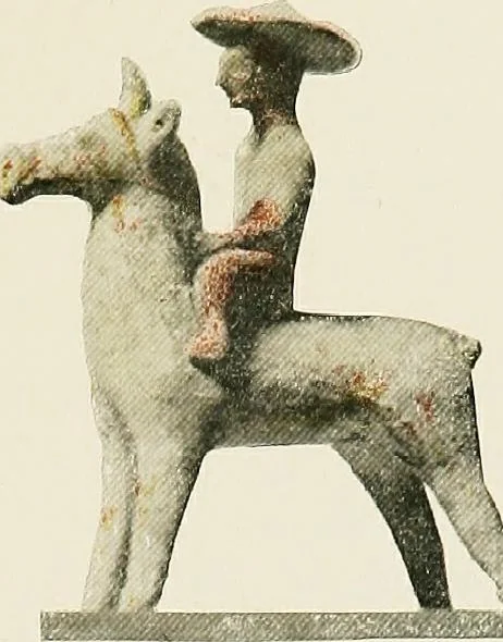 An illustration from Greek terracotta statuettes, 1899, leaf 69