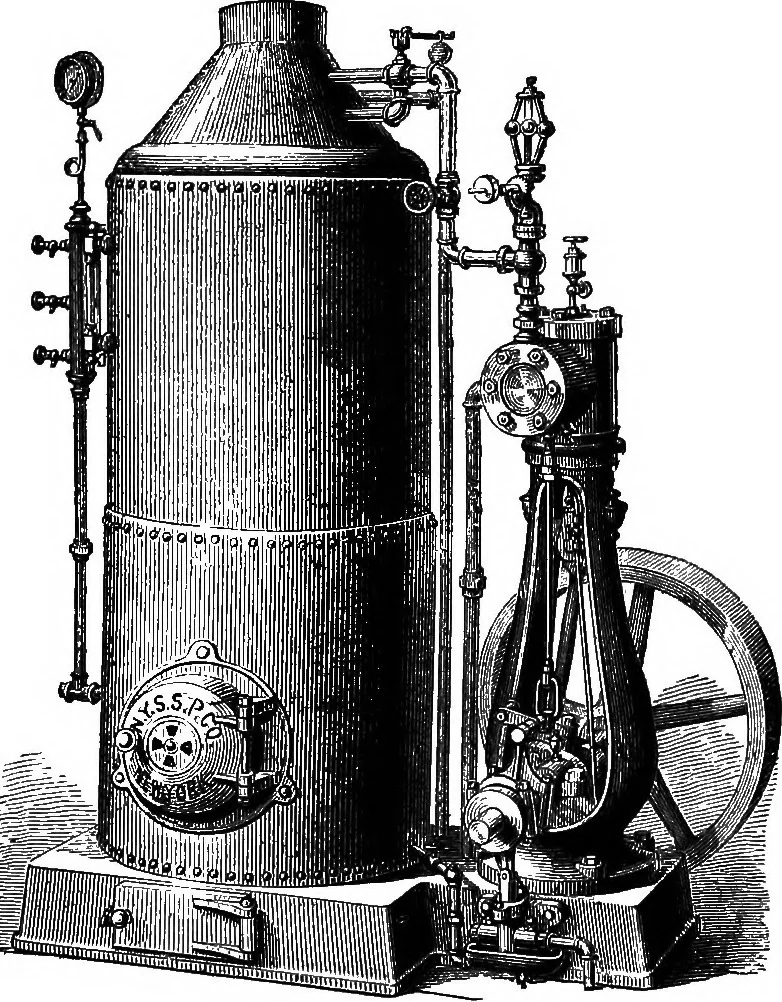 An illustration from A history of the growth of the steam-engine, 1878, leaf 373