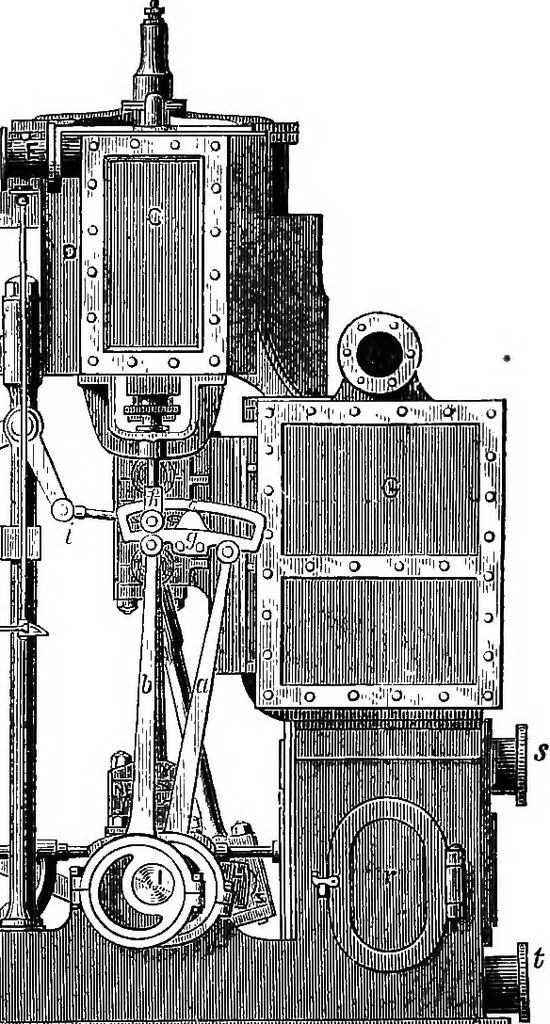 An illustration from A history of the growth of the steam-engine, 1878, leaf 415