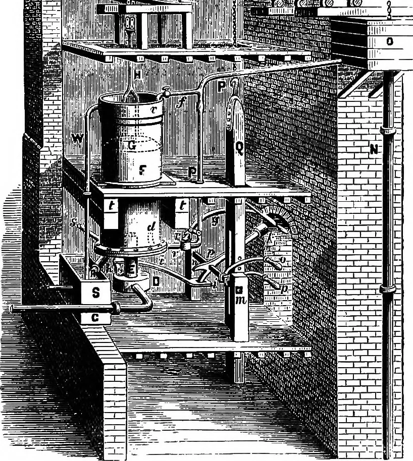 An illustration from A history of the growth of the steam-engine, 1878, leaf 90