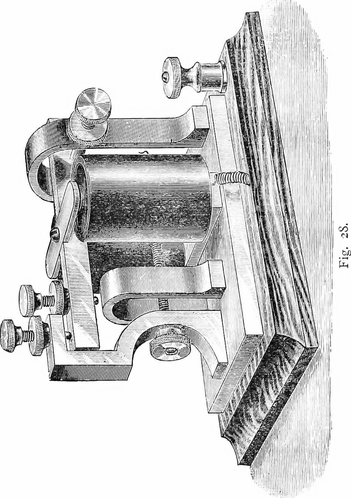 An illustration from Electricity in modern life, 1890, leaf 127