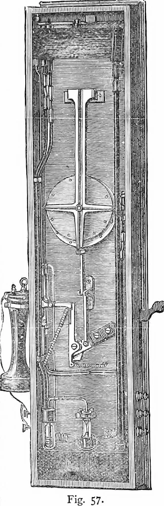 An illustration from Electricity in modern life, 1890, leaf 184