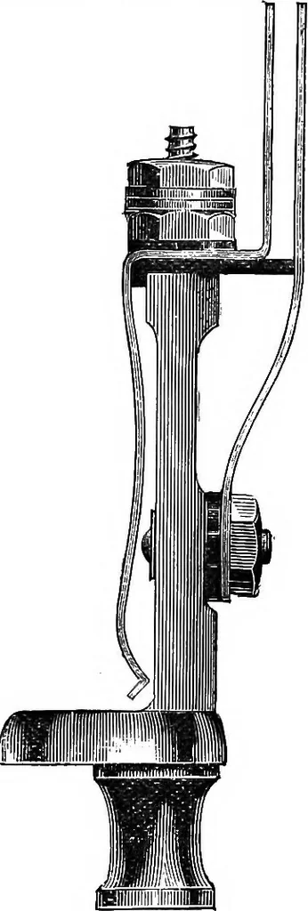 An illustration from Electricity in modern life, 1890, leaf 204