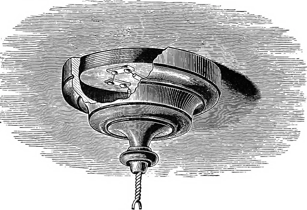 An illustration from Electricity in modern life, 1890, leaf 243