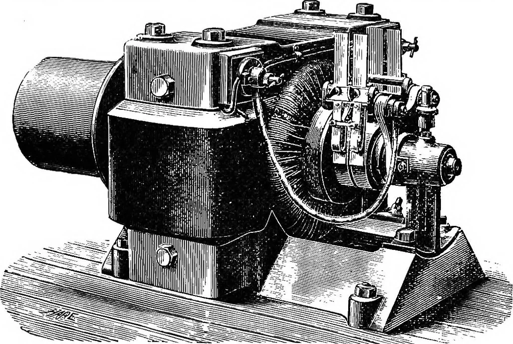 An illustration from Electricity in modern life, 1890, leaf 250