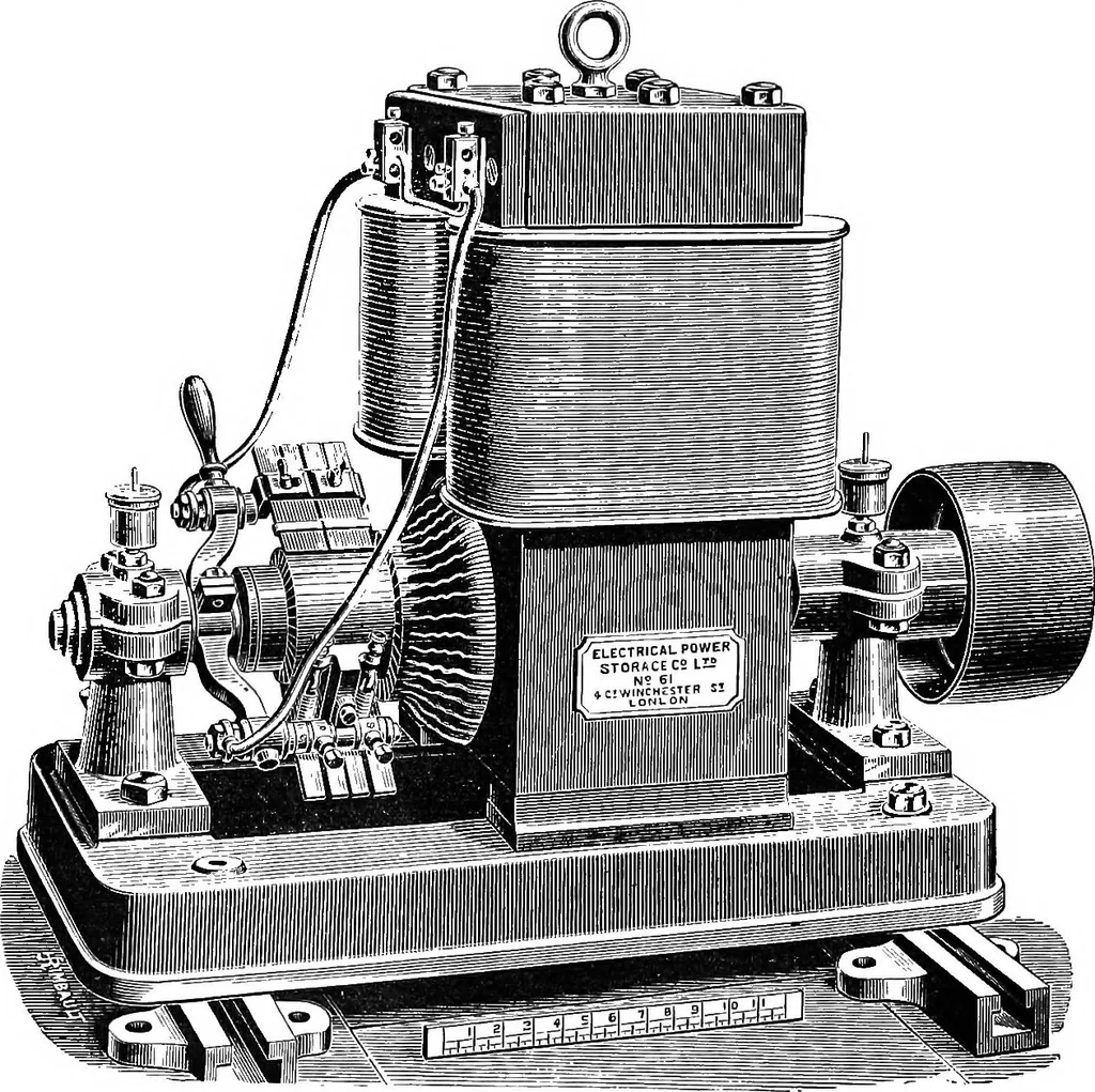 An illustration from Electricity in modern life, 1890, leaf 251