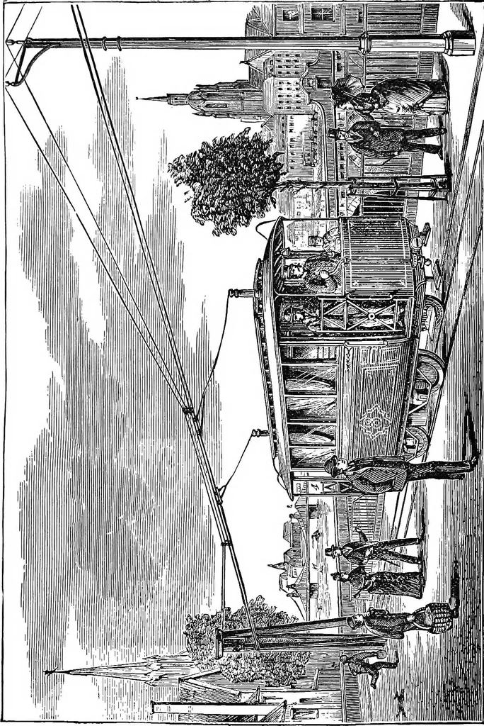 An illustration from Electricity in modern life, 1890, leaf 254