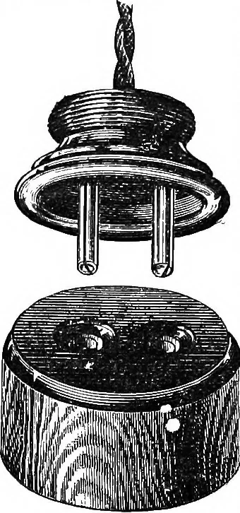 An illustration from Electricity in modern life, 1890, leaf 263