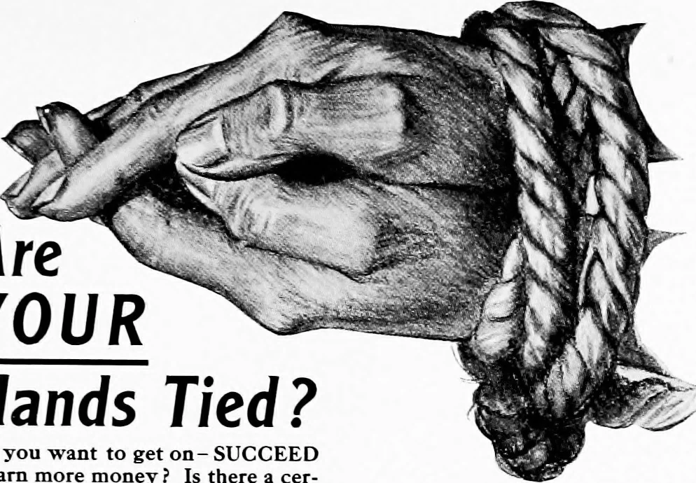 An illustration from Writing an advertisement; a analysis of the methods and the mental processes that play a part in the writing of successful advertising, 1915, leaf 134
