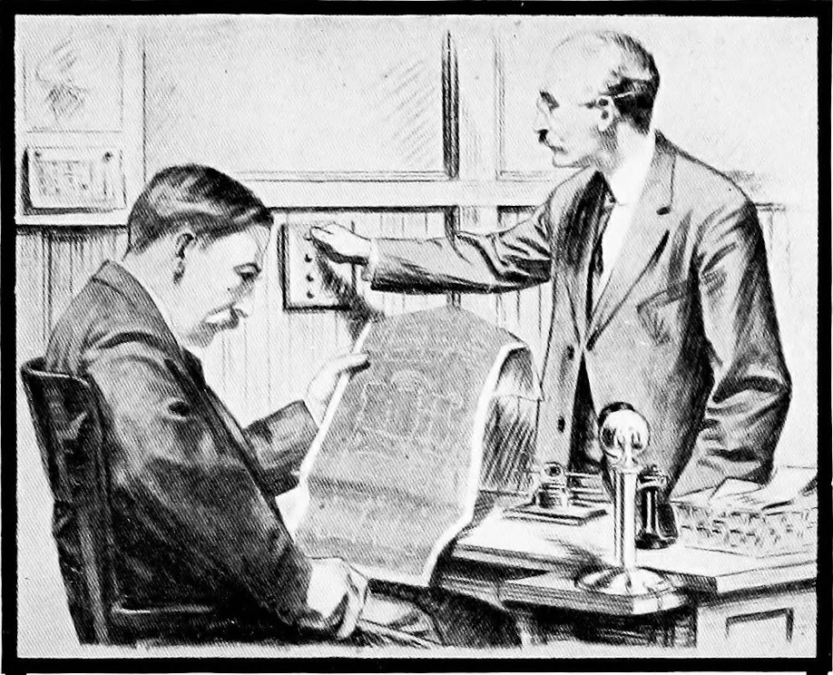 An illustration from Writing an advertisement; a analysis of the methods and the mental processes that play a part in the writing of successful advertising, 1915, leaf 84