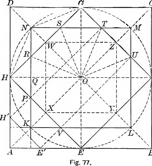 An illustration from A source book of problems for geometry, based upon industrial design and architectural ornament, 1912, leaf 100