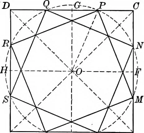 An illustration from A source book of problems for geometry, based upon industrial design and architectural ornament, 1912, leaf 101