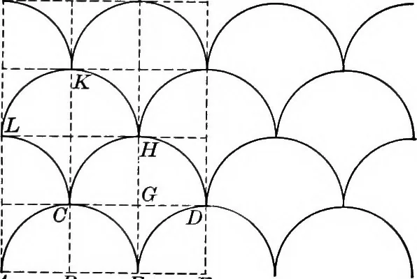 An illustration from A source book of problems for geometry, based upon industrial design and architectural ornament, 1912, leaf 109
