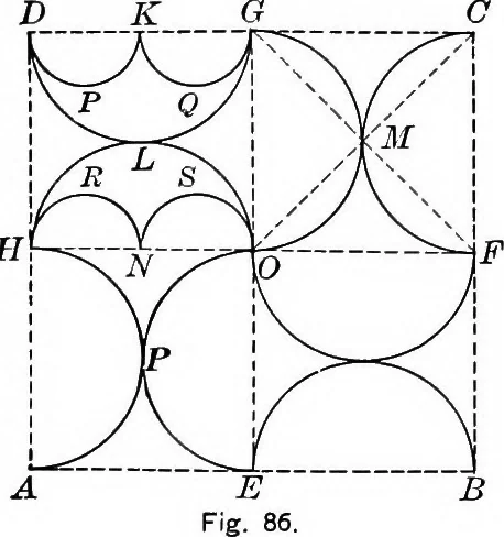 An illustration from A source book of problems for geometry, based upon industrial design and architectural ornament, 1912, leaf 110