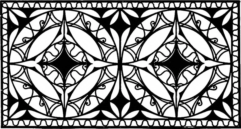 An illustration from A source book of problems for geometry, based upon industrial design and architectural ornament, 1912, leaf 113