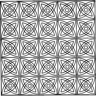An illustration from A source book of problems for geometry, based upon industrial design and architectural ornament, 1912, leaf 115