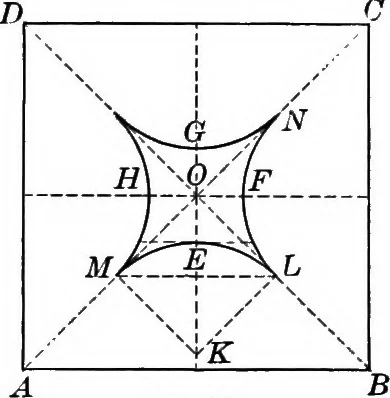 An illustration from A source book of problems for geometry, based upon industrial design and architectural ornament, 1912, leaf 121