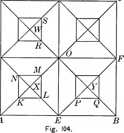 An illustration from A source book of problems for geometry, based upon industrial design and architectural ornament, 1912, leaf 128