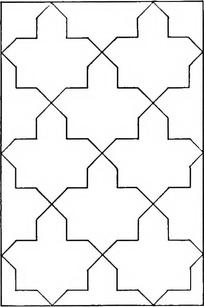 An illustration from A source book of problems for geometry, based upon industrial design and architectural ornament, 1912, leaf 129