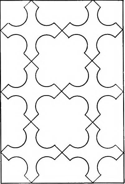 An illustration from A source book of problems for geometry, based upon industrial design and architectural ornament, 1912, leaf 132