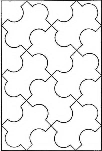 An illustration from A source book of problems for geometry, based upon industrial design and architectural ornament, 1912, leaf 133