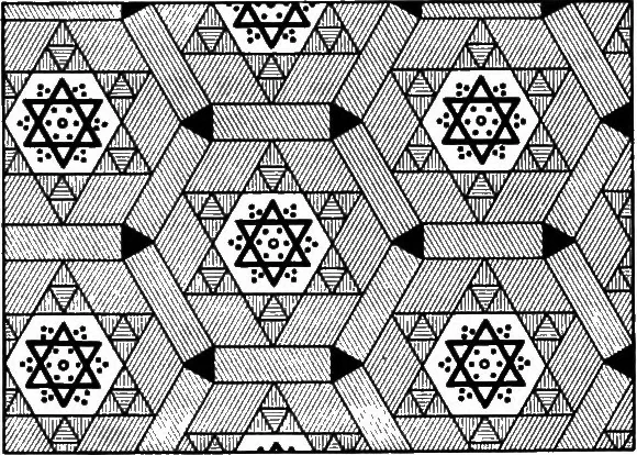 An illustration from A source book of problems for geometry, based upon industrial design and architectural ornament, 1912, leaf 141
