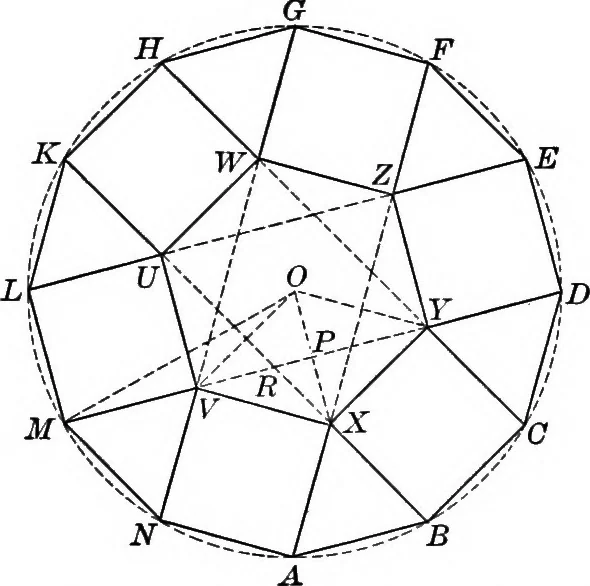 An illustration from A source book of problems for geometry, based upon industrial design and architectural ornament, 1912, leaf 143