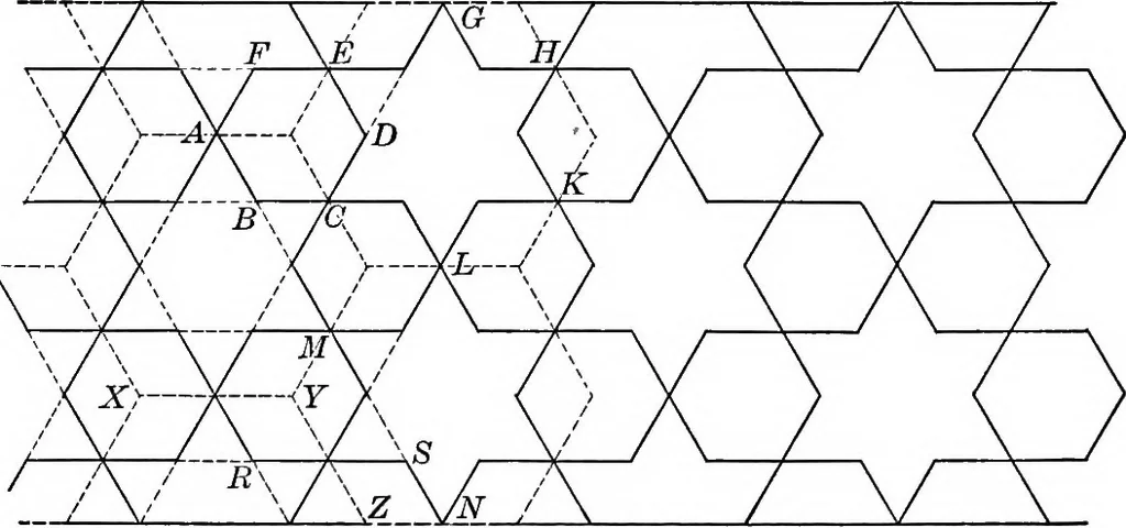 An illustration from A source book of problems for geometry, based upon industrial design and architectural ornament, 1912, leaf 156