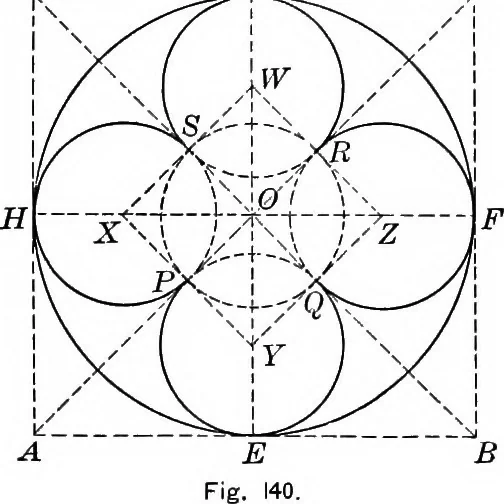 An illustration from A source book of problems for geometry, based upon industrial design and architectural ornament, 1912, leaf 176