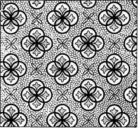 An illustration from A source book of problems for geometry, based upon industrial design and architectural ornament, 1912, leaf 183
