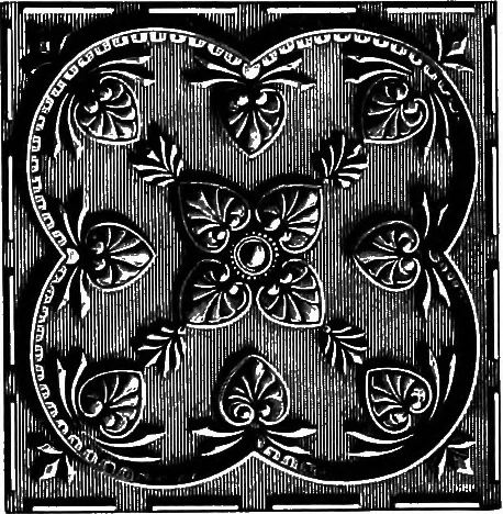 An illustration from A source book of problems for geometry, based upon industrial design and architectural ornament, 1912, leaf 186