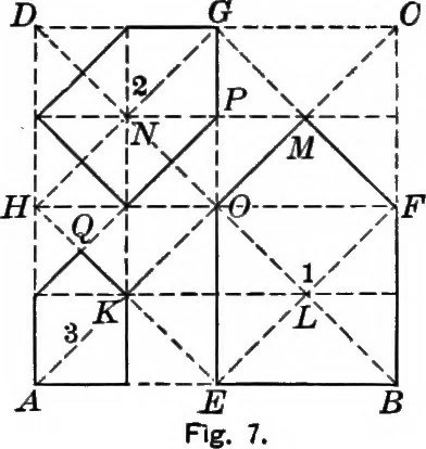 An illustration from A source book of problems for geometry, based upon industrial design and architectural ornament, 1912, leaf 19